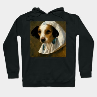 Puppy with the Pearl Earring Hoodie